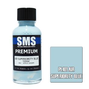 SMS AIR BRUSH PAINT 30ML PREMIUM AIR SUPERIORITY BLUE ACRYLIC LACQUER SCALE MODELLERS SUPPLY