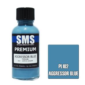SMS AIR BRUSH PAINT 30ML PREMIUM AGGRESSOR BLUE ACRYLIC LACQUER SCALE MODELLERS SUPPLY