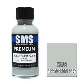 SMS AIR BRUSH PAINT 30ML PREMIUM AGGRESSOR GREY ACRYLIC LACQUER SCALE MODELLERS SUPPLY