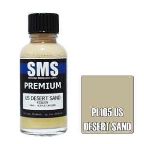 SMS AIR BRUSH PAINT 30ML PREMIUM US DESERT SAND  ACRYLIC LACQUER SCALE MODELLERS SUPPLY