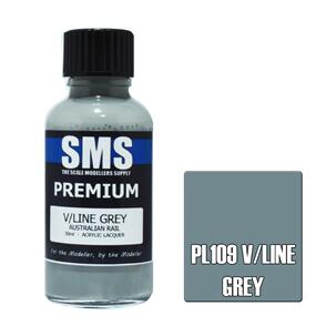 SMS AIR BRUSH PAINT 30ML PREMIUM V/LINE GREY  ACRYLIC LACQUER SCALE MODELLERS SUPPLY