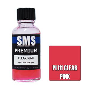 SMS AIRBRUSH PAINT 30ML PREMIUM CLEAR PINK ACRYLIC LACQUER SCALE MODELLERS SUPPLY