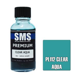 SMS AIRBRUSH PAINT 30ML PREMIUM CLEAR AQUA ACRYLIC LACQUER SCALE MODELLERS SUPPLY