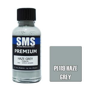 SMS AIR BRUSH PAINT 30ML PREMIUM HAZE GREY  ACRYLIC LACQUER SCALE MODELLERS SUPPLY