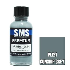 SMS AIR BRUSH PAINT 30ML PREMIUM GUNSHIP GREY  ACRYLIC LACQUER SCALE MODELLERS SUPPLY