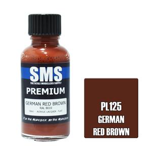 SMS AIR BRUSH PAINT 30ML PREMIUM GERMAN RED BROWN  ACRYLIC LACQUER SCALE MODELLERS SUPPLY