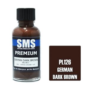 SMS AIR BRUSH PAINT 30ML PREMIUM GERMAN DARK BROWN  ACRYLIC LACQUER SCALE MODELLERS SUPPLY