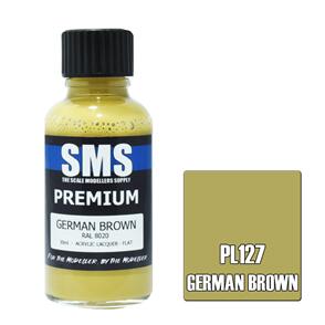 SMS AIR BRUSH PAINT 30ML PREMIUM GERMAN BROWN  ACRYLIC LACQUER SCALE MODELLERS SUPPLY