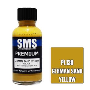 SMS AIR BRUSH PAINT 30ML PREMIUM GERMAN SAND YELLOW  ACRYLIC LACQUER SCALE MODELLERS SUPPLY