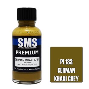 SMS AIR BRUSH PAINT 30ML PREMIUM GERMAN KHAKI GREY  ACRYLIC LACQUER SCALE MODELLERS SUPPLY