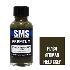 SMS AIR BRUSH PAINT 30ML PREMIUM GERMAN FIELD GREY  ACRYLIC LACQUER SCALE MODELLERS SUPPLY