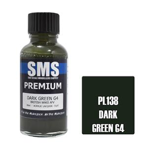 SMS AIR BRUSH PAINT 30ML PREMIUM DARK GREEN G4 ACRYLIC LACQUER SCALE MODELLERS SUPPLY