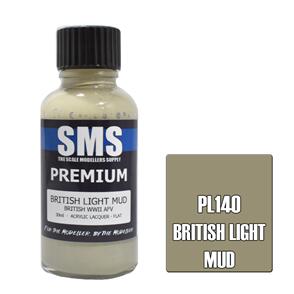 SMS AIR BRUSH PAINT 30ML PREMIUM BRITISH LIGHT MUD  ACRYLIC LACQUER SCALE MODELLERS SUPPLY