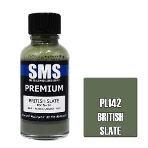 SMS AIR BRUSH PAINT 30ML PREMIUM BRITISH SLATE ACRYLIC LACQUER SCALE MODELLERS SUPPLY