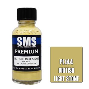 SMS AIR BRUSH PAINT 30ML PREMIUM BRITISH LIGHT STONE  ACRYLIC LACQUER SCALE MODELLERS SUPPLY