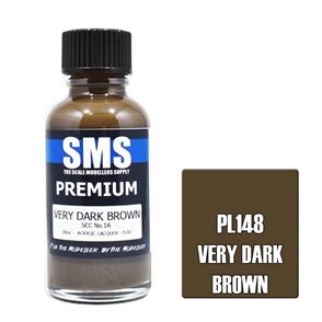 SMS AIR BRUSH PAINT 30ML PREMIUM VERY DARK BROWN SCC NO.1A  ACRYLIC LACQUER SCALE MODELLERS SUPPLY