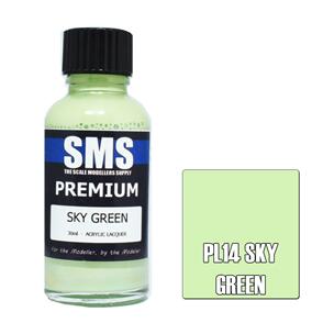 SMS AIRBRUSH PAINT 30ML PREMIUM SKY GREEN  ACRYLIC LACQUER SCALE MODELLERS SUPPLY