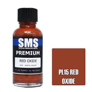 SMS AIRBRUSH PAINT 30ML PREMIUM RED OXIDE  ACRYLIC LACQUER SCALE MODELLERS SUPPLY