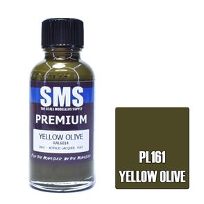 SMS AIR BRUSH PAINT 30ML PREMIUM YELLOW OLIVE  ACRYLIC LACQUER SCALE MODELLERS SUPPLY