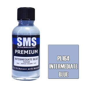 SMS AIR BRUSH PAINT 30ML PREMIUM INTERMEDIATE BLUE  ACRYLIC LACQUER SCALE MODELLERS SUPPLY