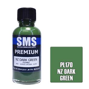 SMS AIR BRUSH PAINT 30ML PREMIUM NZ DARK GREEN  ACRYLIC LACQUER SCALE MODELLERS SUPPLY