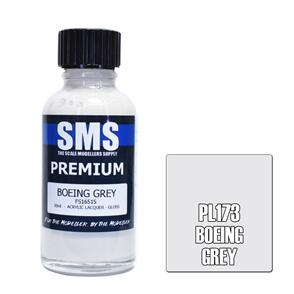 SMS AIR BRUSH PAINT 30ML PREMIUM BOEING GREY  ACRYLIC LACQUER SCALE MODELLERS SUPPLY