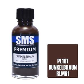 SMS AIR BRUSH PAINT 30ML PREMIUM DUNKELBRAUN RLM61  ACRYLIC LACQUER SCALE MODELLERS SUPPLY