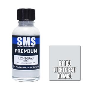 SMS AIR BRUSH PAINT 30ML PREMIUM LICHTGRAU RLM63  ACRYLIC LACQUER SCALE MODELLERS SUPPLY