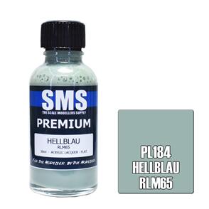 SMS AIR BRUSH PAINT 30ML PREMIUM HELLBLAU RLM65  ACRYLIC LACQUER SCALE MODELLERS SUPPLY