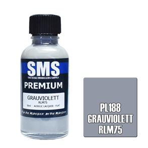 SMS AIR BRUSH PAINT 30ML PREMIUM GRAUVIOLETT RLM75  ACRYLIC LACQUER SCALE MODELLERS SUPPLY