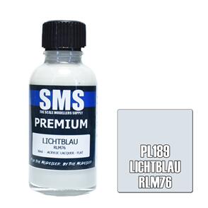 SMS AIR BRUSH PAINT 30ML PREMIUM LICHTBLAU RLM76  ACRYLIC LACQUER SCALE MODELLERS SUPPLY