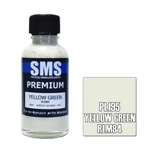 SMS AIR BRUSH PAINT 30ML PREMIUM YELLOW GREEN RLM84 ACRYLIC LACQUER SCALE MODELLERS SUPPLY