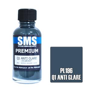 SMS AIR BRUSH PAINT 30ML PREMIUM Q1 ANTI GLARE  ACRYLIC LACQUER SCALE MODELLERS SUPPLY