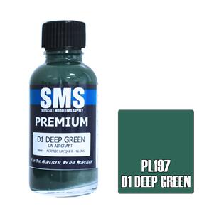 SMS AIR BRUSH PAINT 30ML PREMIUM D1 DEEP GREEN  ACRYLIC LACQUER SCALE MODELLERS SUPPLY