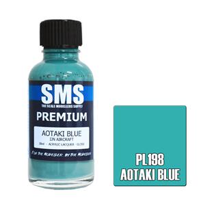 SMS AIR BRUSH PAINT 30ML PREMIUM AOTAKI BLUE  ACRYLIC LACQUER SCALE MODELLERS SUPPLY