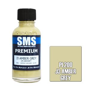 SMS AIR BRUSH PAINT 30ML PREMIUM J3 AMBER GREY  ACRYLIC LACQUER SCALE MODELLERS SUPPLY