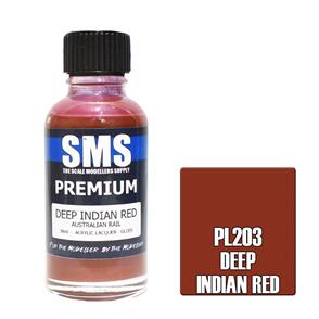 SMS AIR BRUSH PAINT 30ML PREMIUM DEEP INDIAN RED  ACRYLIC LACQUER SCALE MODELLERS SUPPLY