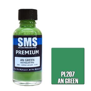 SMS AIR BRUSH PAINT 30ML PREMIUM AN GREEN  ACRYLIC LACQUER SCALE MODELLERS SUPPLY