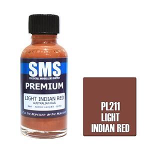 SMS AIR BRUSH PAINT 30ML PREMIUM LIGHT INDIAN RED  ACRYLIC LACQUER SCALE MODELLERS SUPPLY