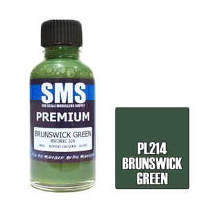 SMS AIR BRUSH PAINT 30ML PREMIUM BRUNSWICK GREEN  ACRYLIC LACQUER SCALE MODELLERS SUPPLY