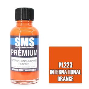 SMS AIRBRUSH PAINT 30ML PREMIUM INTERNATIONAL ORANGE ACRYLIC LACQUER SCALE MODELLERS SUPPLY