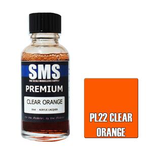 SMS AIRBRUSH PAINT 30ML PREMIUM CLEAR ORANGE ACRYLIC LACQUER SCALE MODELLERS SUPPLY