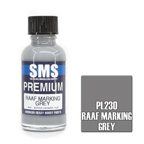 SMS AIR BRUSH PAINT 30ML RAAF MARKING GREY PL230 ACRYLIC LACQUER SCALE MODELLERS SUPPLY