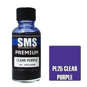 SMS AIRBRUSH PAINT 30ML PREMIUM CLEAR PURPLE ACRYLIC LACQUER SCALE MODELLERS SUPPLY