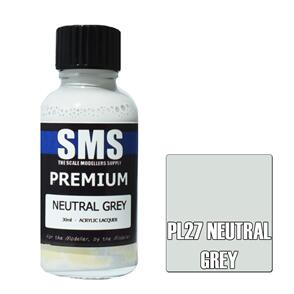 SMS AIRBRUSH PAINT 30ML PREMIUM NEUTRAL GREY ACRYLIC LACQUER SCALE MODELLERS SUPPLY