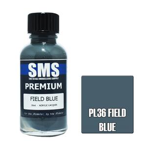 SMS AIR BRUSH PAINT 30ML PREMIUM FIELD BLUE  ACRYLIC LACQUER SCALE MODELLERS SUPPLY