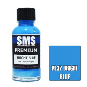 SMS AIRBRUSH PAINT 30ML PREMIUM BRIGHT BLUE ACRYLIC LACQUER SCALE MODELLERS SUPPLY