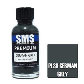 SMS AIR BRUSH PAINT 30ML PREMIUM GERMAN GREY  ACRYLIC LACQUER SCALE MODELLERS SUPPLY