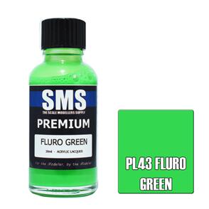 SMS AIRBRUSH PAINT 30ML PREMIUM FLURO GREEN  ACRYLIC LACQUER SCALE MODELLERS SUPPLY