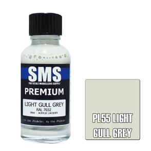 SMS AIR BRUSH PAINT 30ML PREMIUM LIGHT GULL GREY ACRYLIC LACQUER SCALE MODELLERS SUPPLY